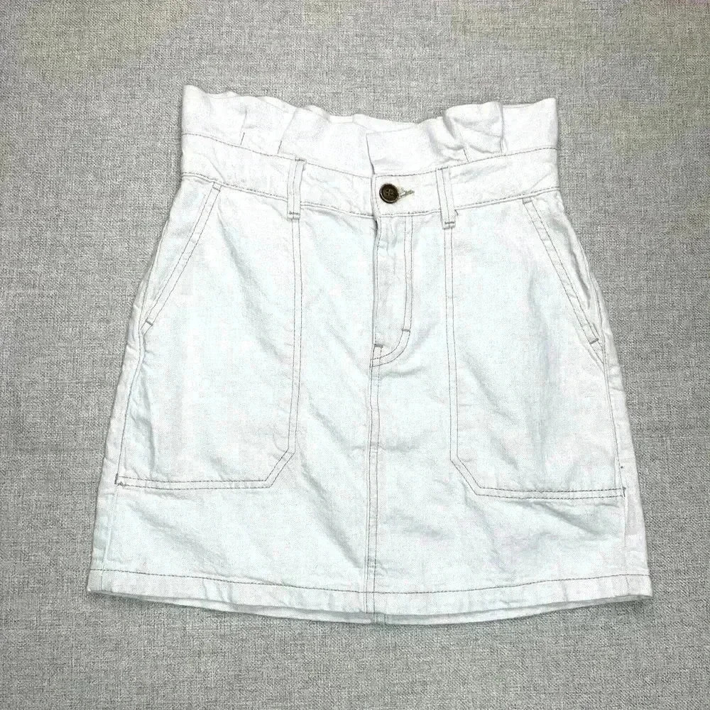 Free People Mini Skirt Paper Bag